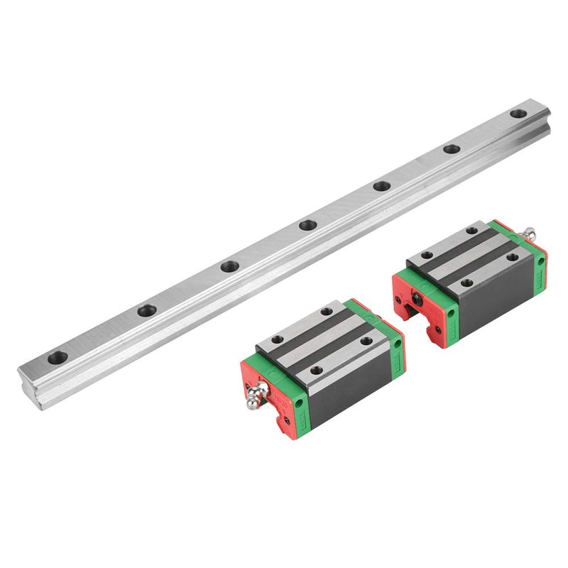  [AUSTRALIA] - Linear Guide Walfront HGR20-400mm/15.7inch 4-point Contact Rail Slide Carriage CNC Router with 2pcs Rail Block