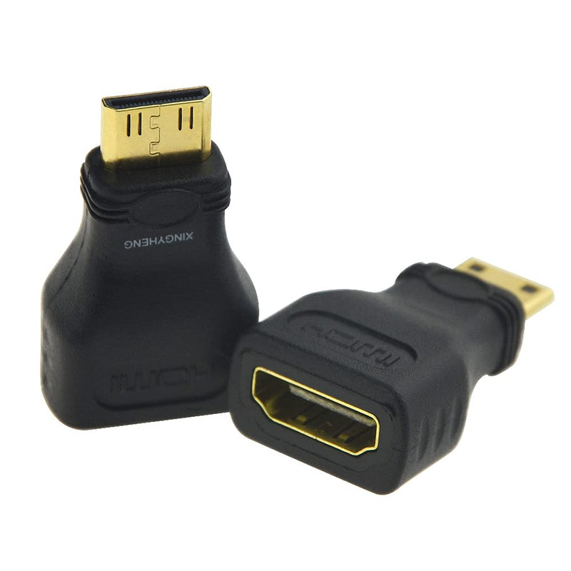  [AUSTRALIA] - XINGYHENG 10Pcs Male to Female Connector Converter Head Gold Plated Compatible with Cables