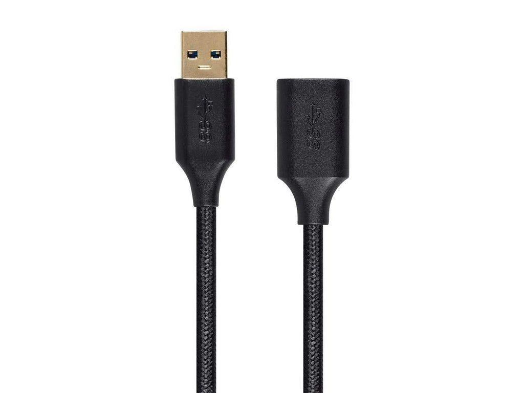  [AUSTRALIA] - Monoprice USB & Lightning Cable - 10 Feet - Black | USB 3.0 A Male to A Female Premium Extension Cable