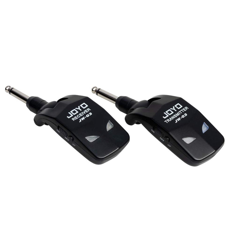  [AUSTRALIA] - JOYO 2.4GHz Wireless Guitar System 4 Channels Rechargeable Audio Wireless Transmitter Receiver for Guitar Bass Electric Instruments (JW-03)