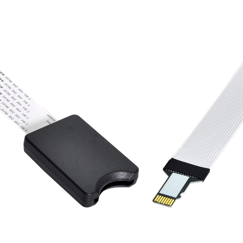  [AUSTRALIA] - CY Memory Card Kit Micro-SD TF Male to SD Female Extension Soft Flat FPC Cable Extender 25cm