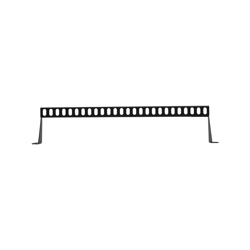  [AUSTRALIA] - NavePoint 1U Horizontal 19-Inch Rack Mount Cable Management Bracket Cross Bar Panel Black