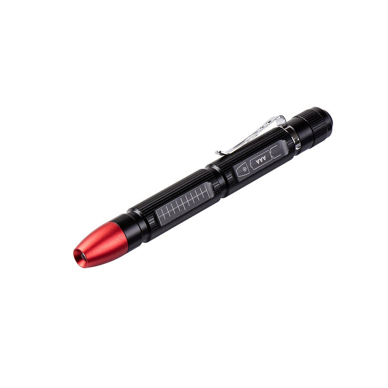  [AUSTRALIA] - Weltool M6-RD Red LED Dark Adjustment Penlight for Pilots Watching Navigation Charts, HGN Tests, SFST and ARIDE to Dry Reviews, Pocket Pen Light with Clip for Doctors and Veterinarians