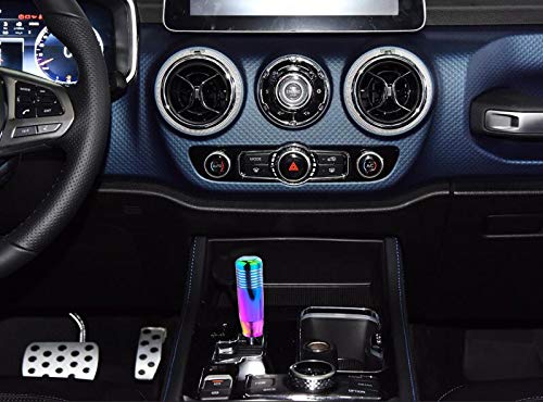  [AUSTRALIA] - Abfer Manual Gear Shift Knob Car Handle Shifting Stick Shifter Accessories Knobs Aluminum Fit Universal Manual Automatic Transport Vehicles, Multicolor (3.35inch)