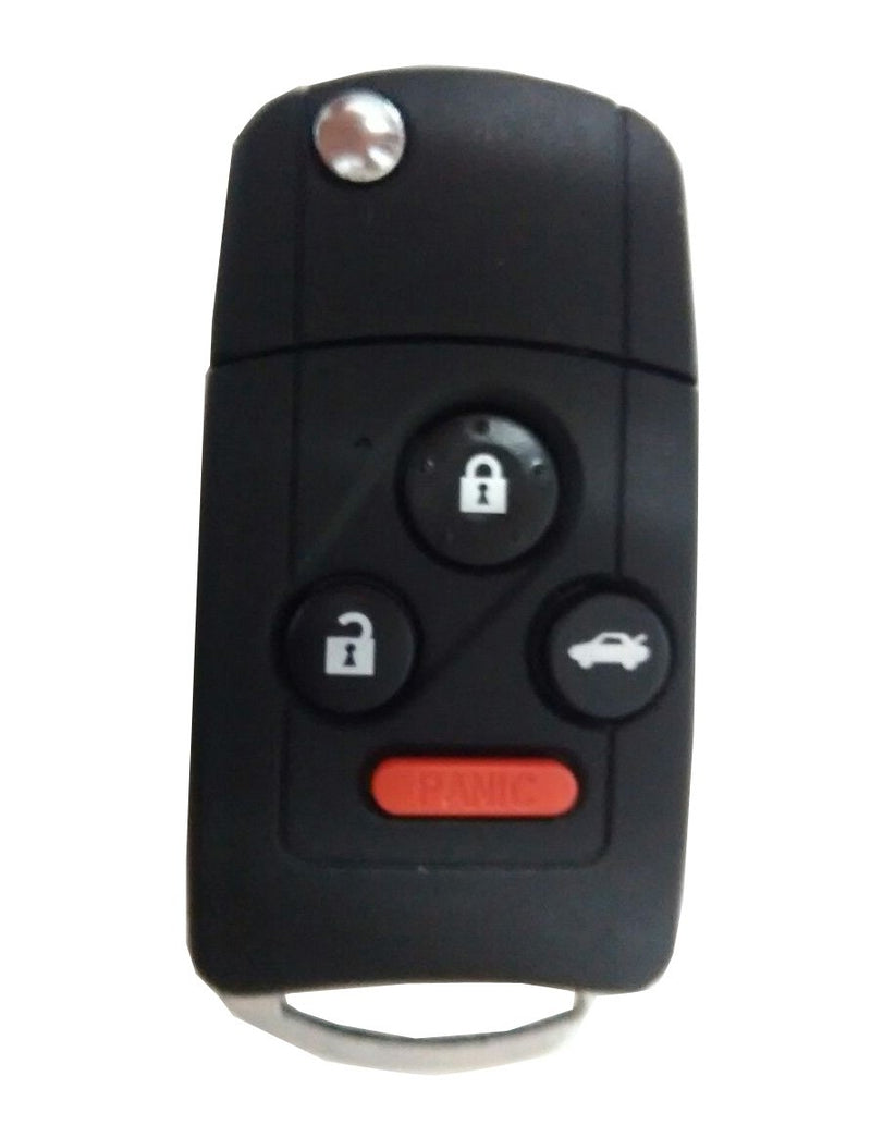  [AUSTRALIA] - KEMANI Uncut Blank Remote Key Shell Case Folding Fob 4B for Honda Accord Civic Pilot With Button Pad