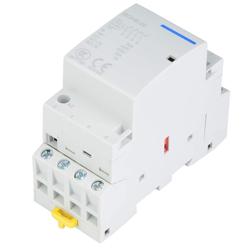  [AUSTRALIA] - Household AC Contactor 4P 20A 2NO 2NC 24V 220V/230V Household AC Contactor for DIN Rail Mount Low Power Consumption(220V/230V) 220V/230V