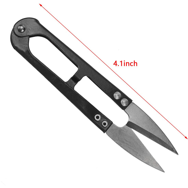  [AUSTRALIA] - Bitray 4.1inch Sewing Scissors Yarn Thread Cutter Mini Small Snips Trimming Nipper - Great for Stitch,DIY Supplies (12PCS, Blue, Red, Black)