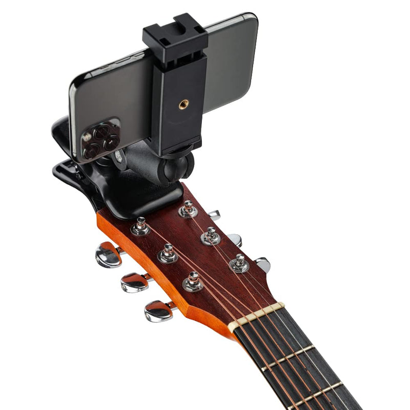  [AUSTRALIA] - POWRIG Guitar Phone Holder Mount, Action Camera Mount for Guitar