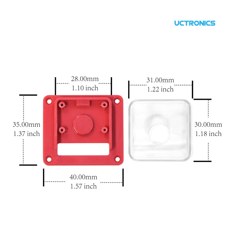  [AUSTRALIA] - Arducam Raspberry Pi Camera Case, ABS Housing for IMX519 16MP Autofocus Camera, Compatible with Raspberry Pi Official Camera V1/V2, and Any 25*24mm Camera Board