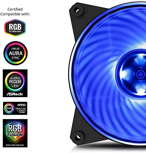  [AUSTRALIA] - Cooler Master MasterFan Pro 140 Air Pressure RGB- 140mm Static Pressure RGB Case Fan for 4-Pin 12V, Computer Cases CPU Coolers and Radiators