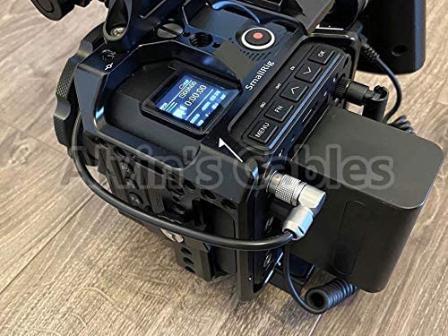  [AUSTRALIA] - Alvin's Cables Z CAM E2 Flagship Rotatable Power Cable for Atomos Ninja V OSEE G7 Monitor Adjustable 90 Degrees 2 Pin Male to Right Angle Lock DC Cord for Z CAM E2-S6 E2-F6 E2-F8