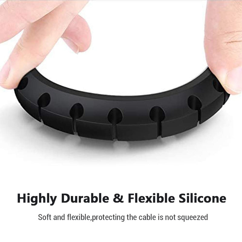  [AUSTRALIA] - Cable Organizer Silicone USB Cable Holder Desktop Tidy Management Clips Holder for Mouse Headphone Phone Cables Holder