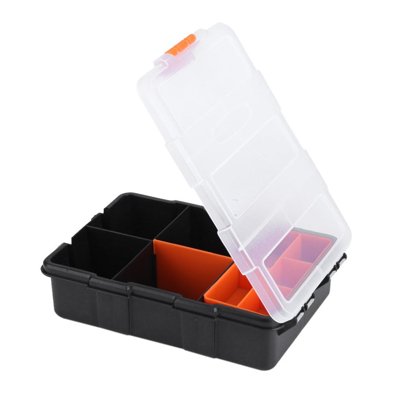  [AUSTRALIA] - Plastic Tools Storage Box, Two-layer Heavy-duty Screw Tool Case Small Electronic Tools Holder Components Storage Box Small Parts Tool Organizer Box