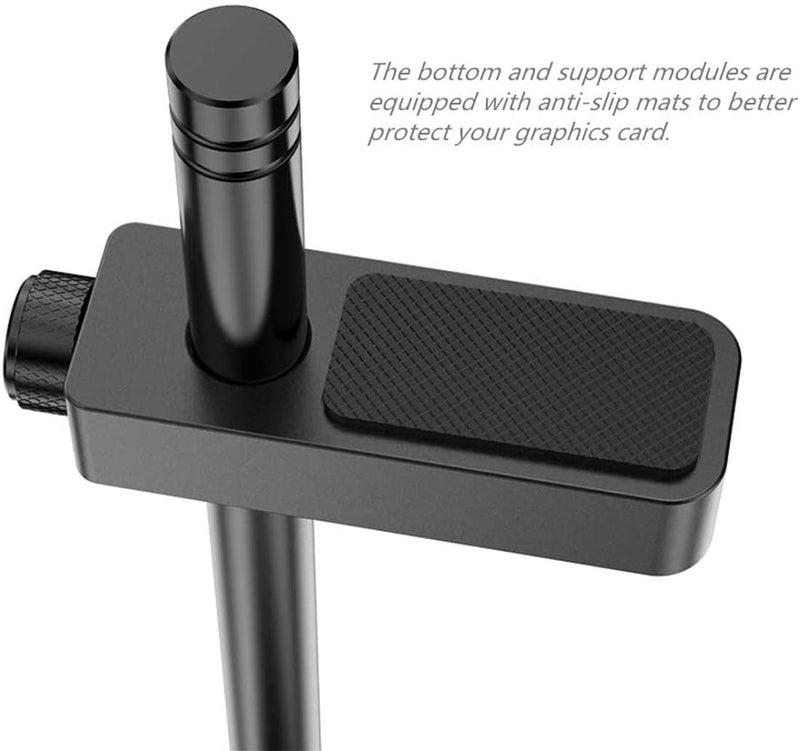  [AUSTRALIA] - Graphics Card GPU Brace Support, Video Card Sag Holder Bracket, GPU Stand, Anodized Aerospace Aluminum (Black) Black