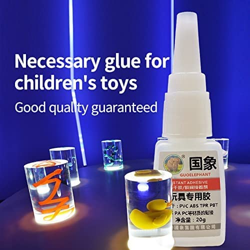  [AUSTRALIA] - YUE 20g Toy Glue,Craft Glue,Toy Craft Glue Quick Dry Clear,Instant Super Glue for Toy,Toy Model,Craft,DIY,Metal, Plastic, Rubber, Wood, Leather,Card Making,Photo,Model,Decor,Crystal,Scrapbooking