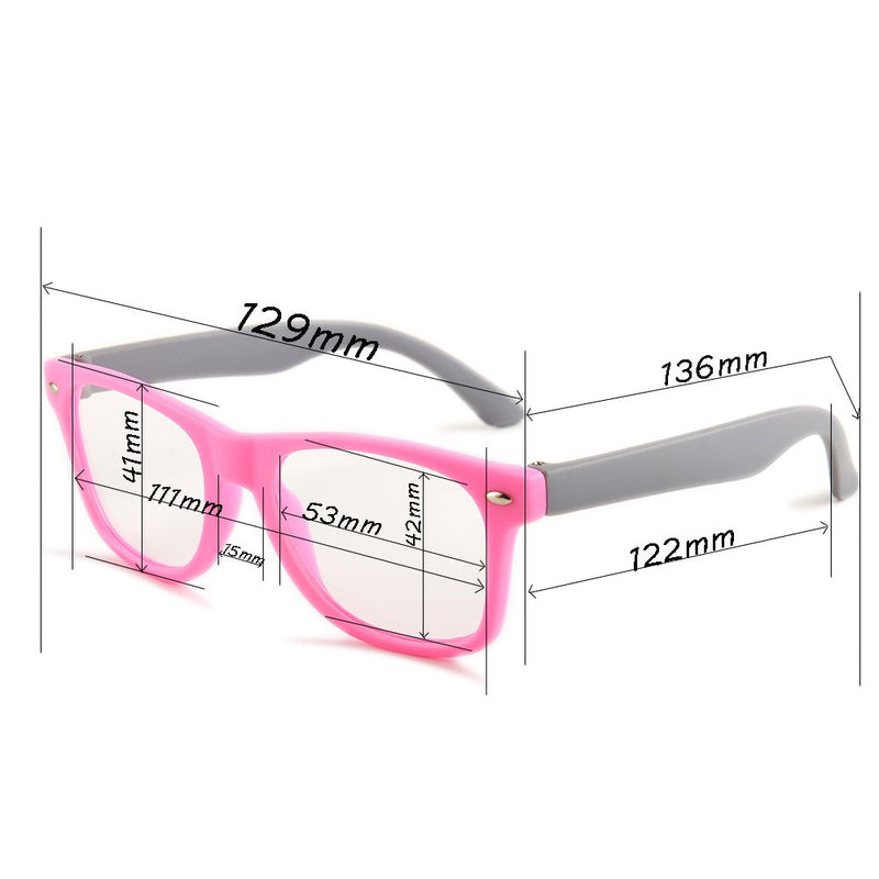  [AUSTRALIA] - Gudzws Kids Blue Light Blocking Glasses Rectangle Digital Boys Girl Age for 5-12