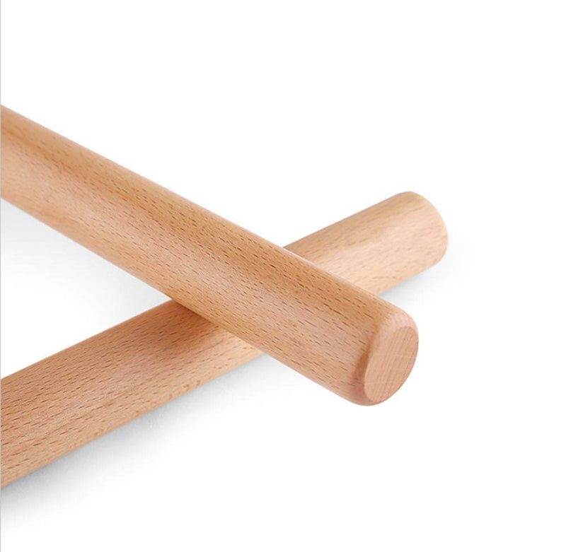  [AUSTRALIA] - Rolling Pin - Dough Roller Wood Rolling Pin for Baking, 15 Inch by 1-3/8 Inch, Professional Rolling Pins for Baking Pizza, Clay, Pasta, Cookies, Dumpling, Eco-friendly and Safe Measurements