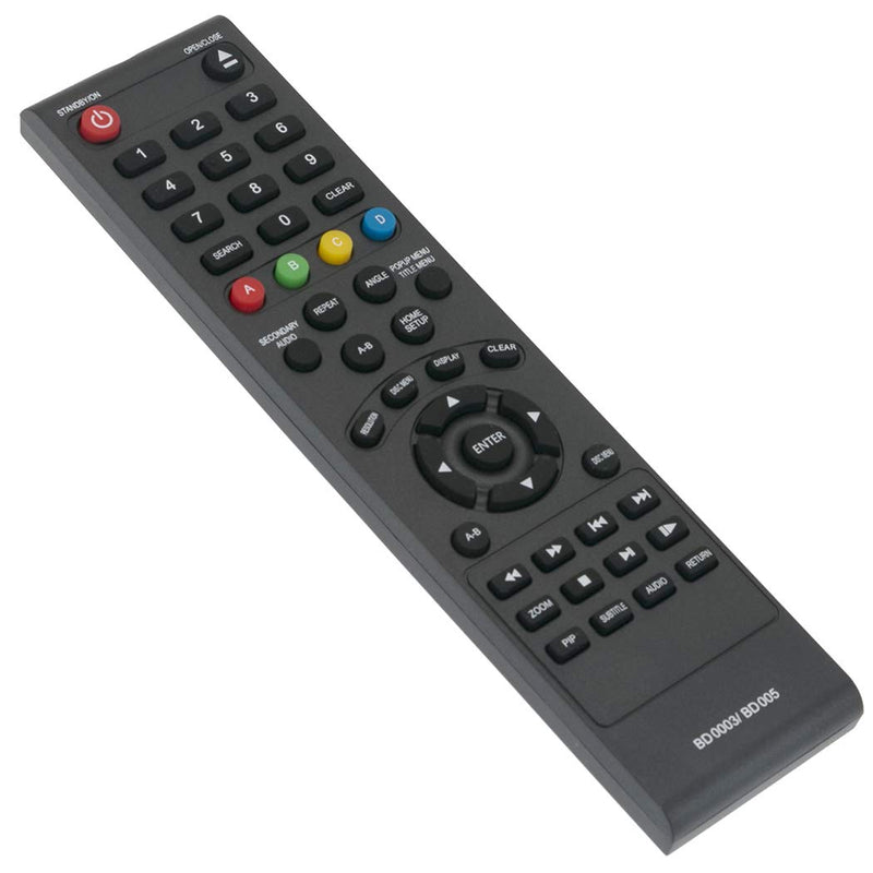 New BD003 BD0003 BD005 Blu-ray Player Replace Remote fit for Insignia NS-WBRDVD2 NS-WBRDVD2-CA NS-WBRDVD NS-BRDVD3 NS-BRDVD3-CA NS-BRDVD4 NS-BRDVD4-CA NS-BDLIVE01 NS-BRDVD2 NS-WBRDVD2 NS-WBRDVD2-CA - LeoForward Australia