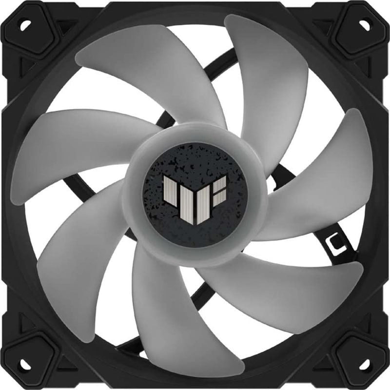  [AUSTRALIA] - ASUS TUF Gaming TF120 ARGB Chassis Fan 3-Pin Customizable LEDs Blade, Advanced Fluid Dynamic Bearing, 120mm PWM Control, Anti-vibration Pads, Double-layer LED Array for Computer Case & Liquid Radiator