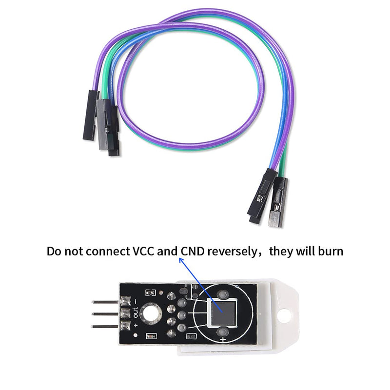  [AUSTRALIA] - DORHEA 2PCS DHT22 AM2302 Digital Temperature and Humidity Sensor Module Temperature Humidity Monitor Sensor 3Pins Module with Cable