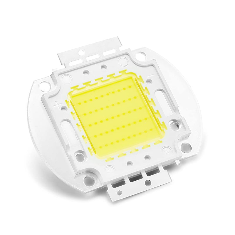  [AUSTRALIA] - CHANZON High Performance LED Chip 50W White (6000K - 6500K/1500mA/DC 30V - 34V/50W) Super Bright Intensity SMD COB Light Emitter Components Diode 50W Bulbs Lamp Beads DIY Lighting