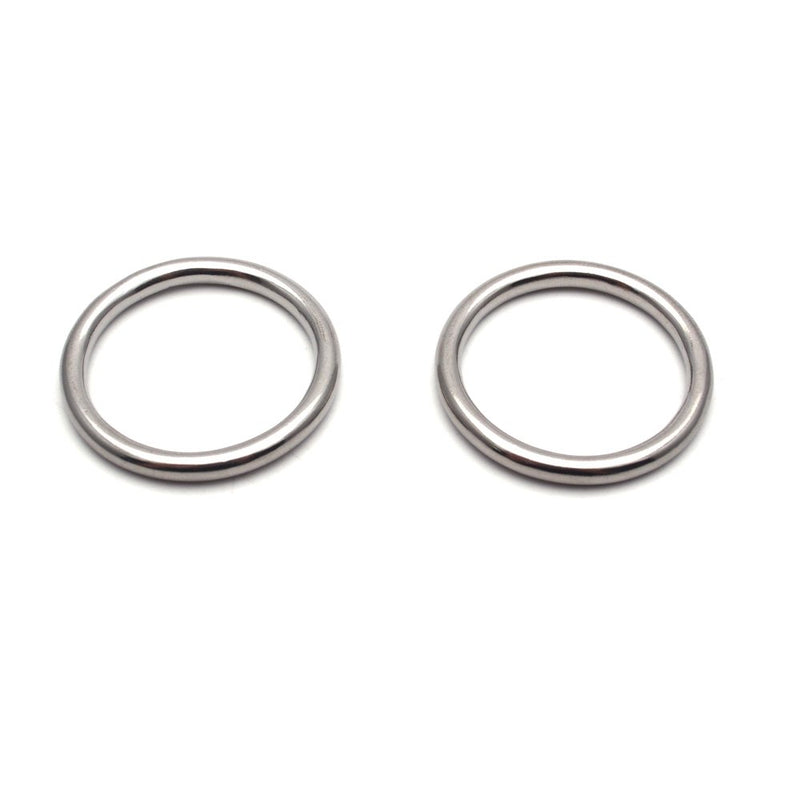  [AUSTRALIA] - Sydien Multi-Purpose 304 Stainless Steel O Ring 30mm Inner Diameter for Hardware Bags Ring Hand DIY Accessories Pack of 10