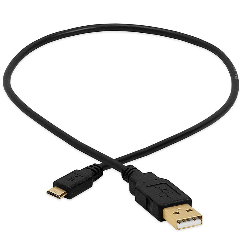  [AUSTRALIA] - Cmple - Micro USB Cable 1.5ft Male to Male Micro USB Charging Cable Data Sync USB to USB Cable for Android Phone, Laptop, PC, Tablet, Car GPS, Power Bank - Black