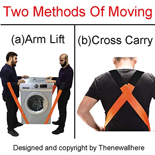 [AUSTRALIA] - Thenewallhere Adjustable Shoulder Lifting,Carrying and Moving Straps for Furniture Appliances Etc.Best Weight Moving Lifting Carrying Straps for 2-Man/Women Movers Easily Secure to Lift Heavy Objects B