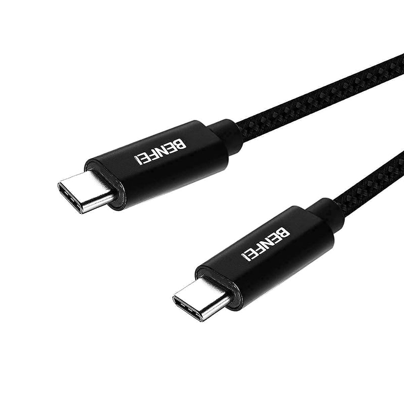  [AUSTRALIA] - USB 3.1 Type-C Gen 2 Cable, BENFEI USB C Gen 2 Cable/USB-C Gen 2 Cable with 4K Video and Power Delivery - Black with Braided Nylon, 3.3 Feet