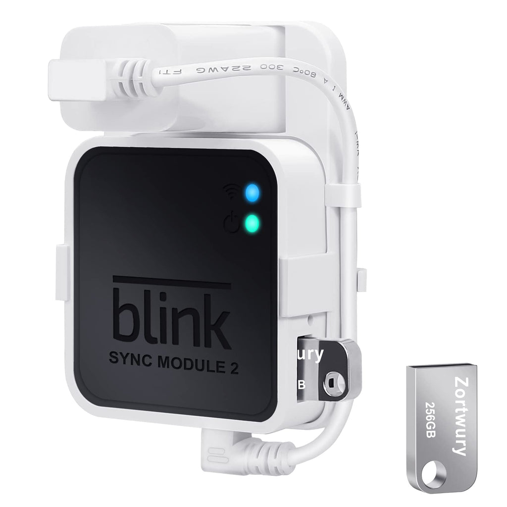  [AUSTRALIA] - 256GB Blink USB Flash Drive for Local Video Storage with The Blink Sync Module 2 Mount,Save Space Easy Move Bracket for for Blink Outdoor Indoor Security Camera(Blink Sync Module 2 is NOT Included)