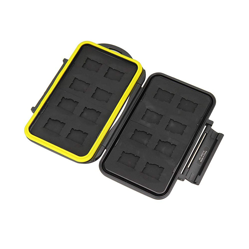 JJC MC-MSD16 Rugged Water-Resistant Memory Card Case (16x microSD Cards) - LeoForward Australia