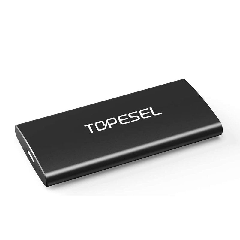  [AUSTRALIA] - Portable SSD, TOPESEL 250GB High Speed Read up to 500MB/s, External Solid State Drive for PC, Desktop, Laptop, MacBook, Black