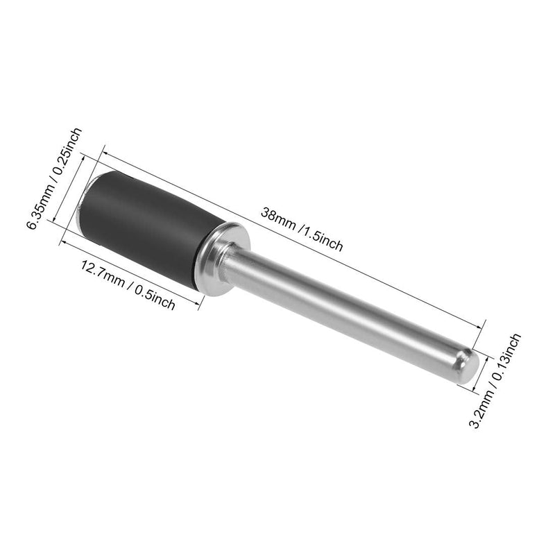  [AUSTRALIA] - uxcell 1/4 Inch Drum Rubber Mandrels 1/8 Inch Shank Sanding Sleeve Holder for Rotary Tools