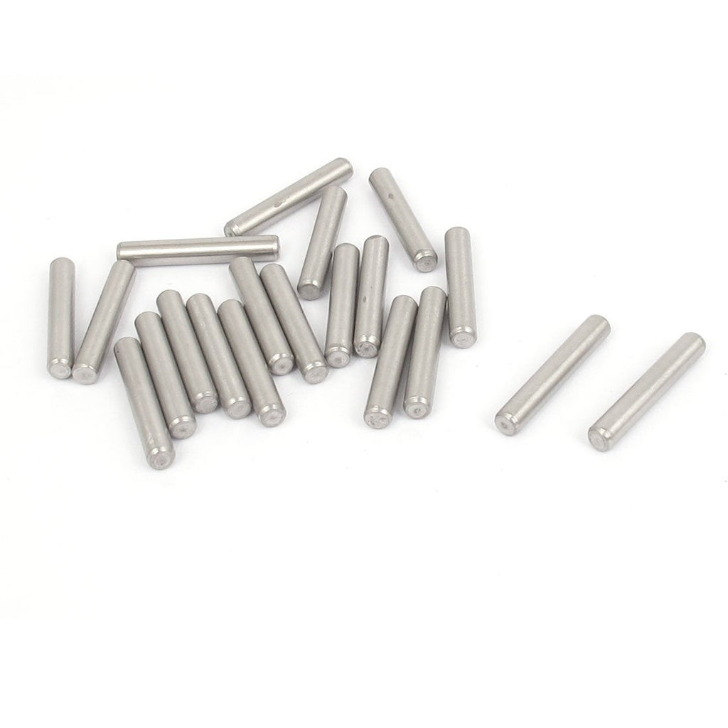  [AUSTRALIA] - Uxcell a15091700ux0099 304 Stainless Steel Dowel Pins Fastener Elements 4mmx25mm Stainless Steel (Pack of 20)