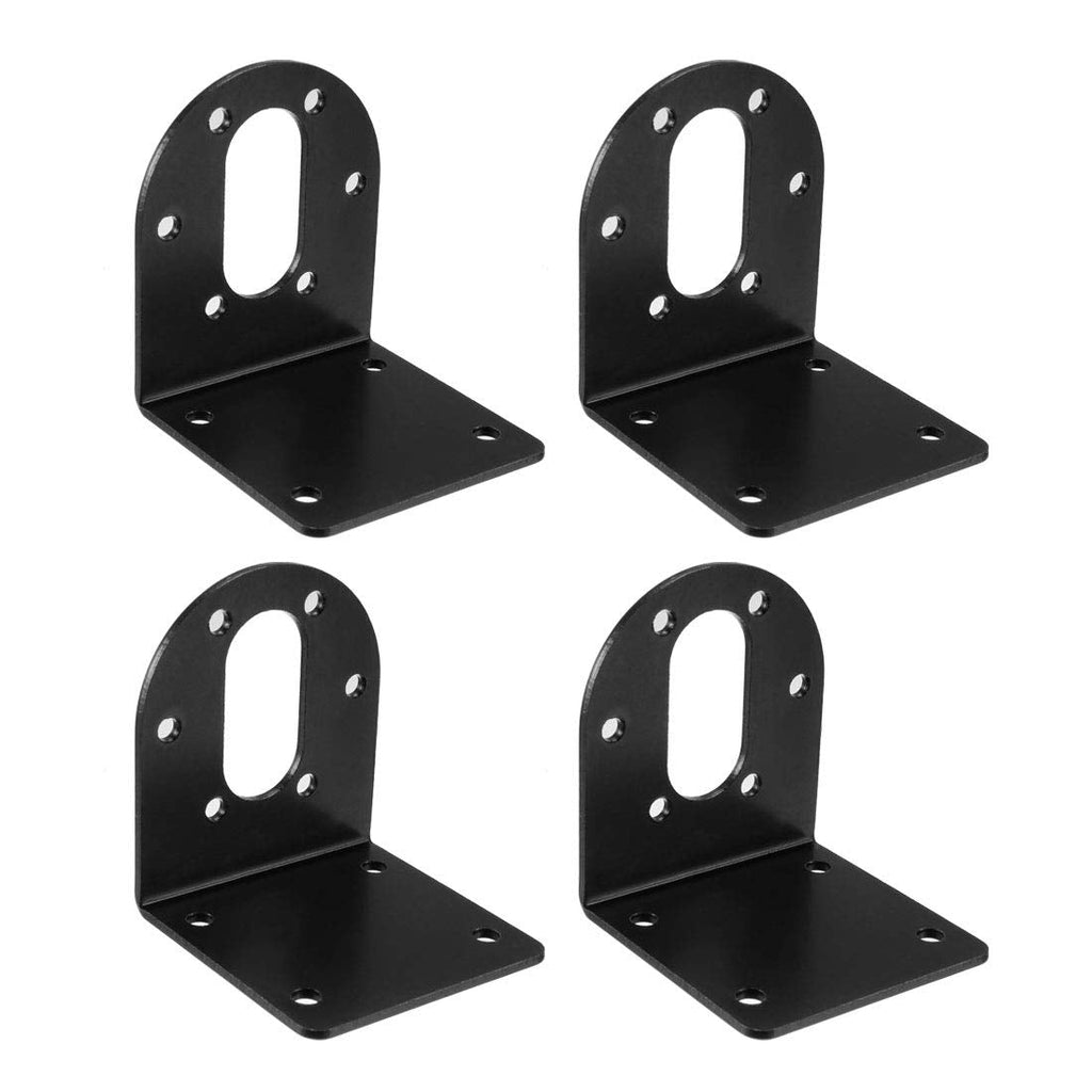  [AUSTRALIA] - uxcell 4PCS 37mm Diameter DC Gear Motors Mounting Bracket, Gearbox L-Shape Fixed Seat, Gear Reduction Motor Holder