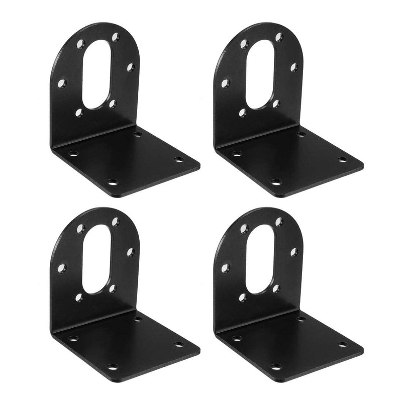  [AUSTRALIA] - uxcell 4PCS 37mm Diameter DC Gear Motors Mounting Bracket, Gearbox L-Shape Fixed Seat, Gear Reduction Motor Holder