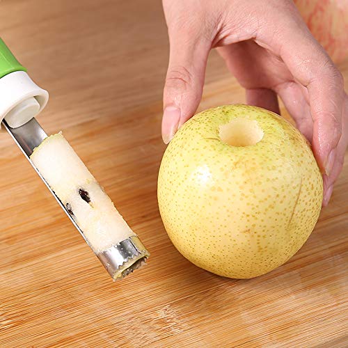  [AUSTRALIA] - Stainless Steel Apple Corer Tool, A Small Multifunctional Kitchen Tools With Peeling and Core Removal Functions, Which can Easily Remove Fruit Peels and is Easy to Clean.