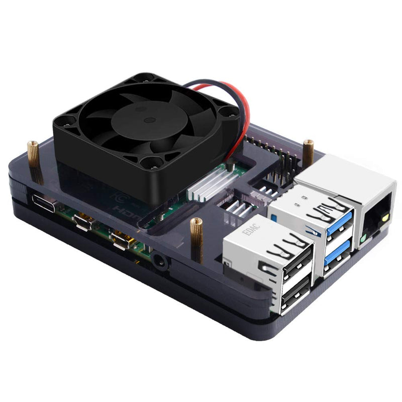  [AUSTRALIA] - GeeekPi Raspberry Pi 4 Case with Raspberry Pi ICE Tower Fan RGB Cooling Fan, Raspberry Pi 4 Case with Fan Raspberry Pi Heatsink Raspberry Pi Fan Raspberry Pi Case for Raspberry Pi 4 Model B