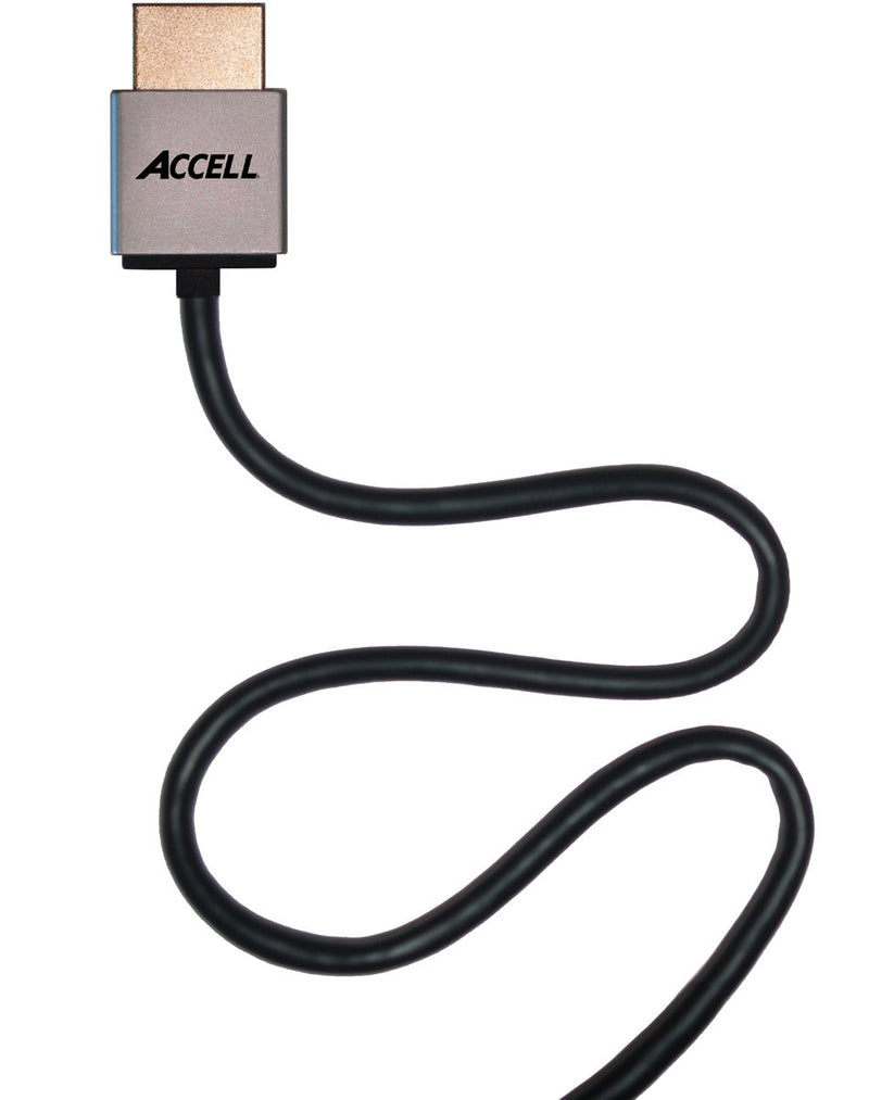 Accell Ultra-Thin High Speed HDMI Cable with Ethernet - 3 Feet, HDMI 2.0 Compliant for 4K UHD @60Hz 3.3 Feet (1 Meter) Round Cable - LeoForward Australia