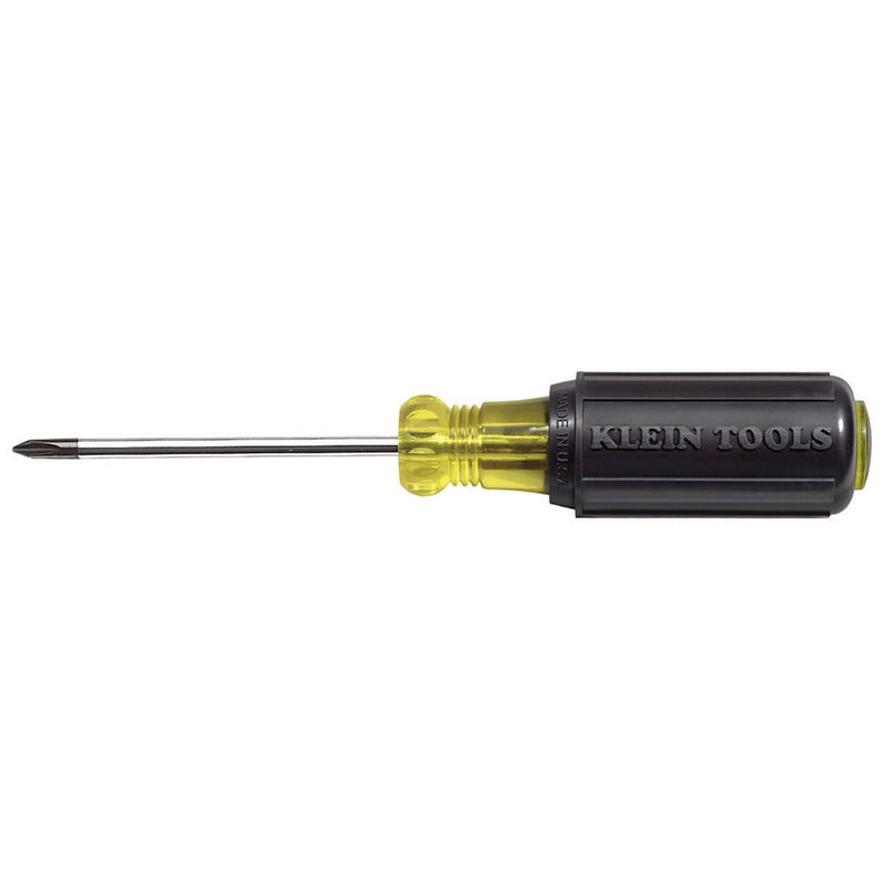  [AUSTRALIA] - Klein Tools 603-3 #1 Phillips Head Screwdriver with 3-Inch Round Shank and Cushion Grip Handle