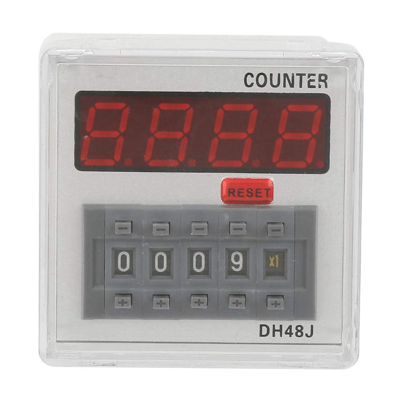  [AUSTRALIA] - Digital Counter Relay, DH48J 220VAC Digital Counter Relay LED display of the digital counter relay 220VAC 1-999900 8-pin, time relay/counter 1-999900