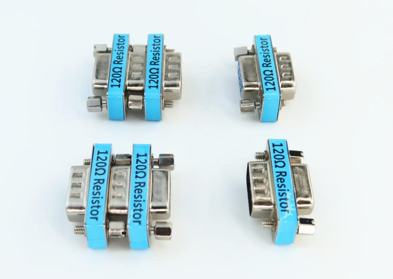  [AUSTRALIA] - YPP 6-Pack RS323 Serial DB9 Male to Female Connector Adatper CAN Bus Terminal Resistance Terminator with 120ohm Resistance