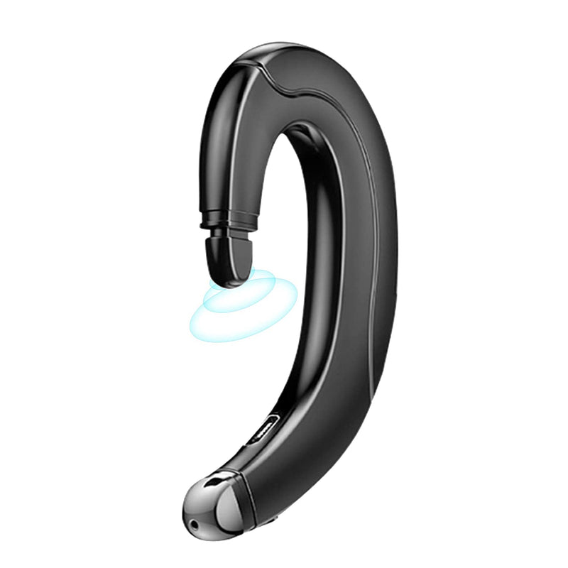  [AUSTRALIA] - Ear Hook Bluetooth Headset V5.0 with Mic, Lightweight Painless Singel Ear Wireless Earphones 5 Hrs Playtime for Android Phones/iPhone X/8/7/6, Non Bone Conduction Headphone with Ear Plug