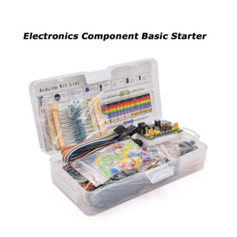  [AUSTRALIA] - GJJWASRDZ, Electronics Component Basic Starter Kit with 830 Tie-Points Breadboard Cable Resistor Capacitor LED Potentiometer, 830Electronics Component