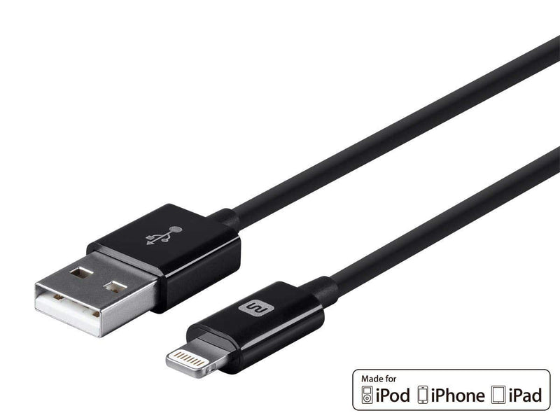  [AUSTRALIA] - Monoprice 112841 Select Series Apple MFi Certified Lightning to USB Charge & Sync Cable, 10ft Black for iPhone X, 8, 8 Plus, 7, 7 Plus, 6, 6 Plus, 5S , iPad Pro