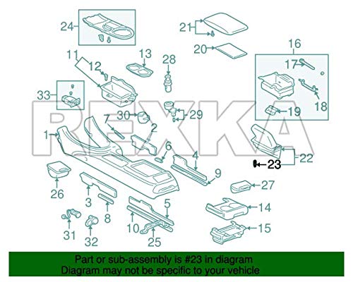 Rexka 30 pcs Switch Bezel Clip Compatible with Toyota Lexus 90467-10203 4Runner Camry Corolla Highlander Land Cruiser RAV4 Sienna Tundra CT200h GS350 GS450h IS250 LS460 etc - LeoForward Australia