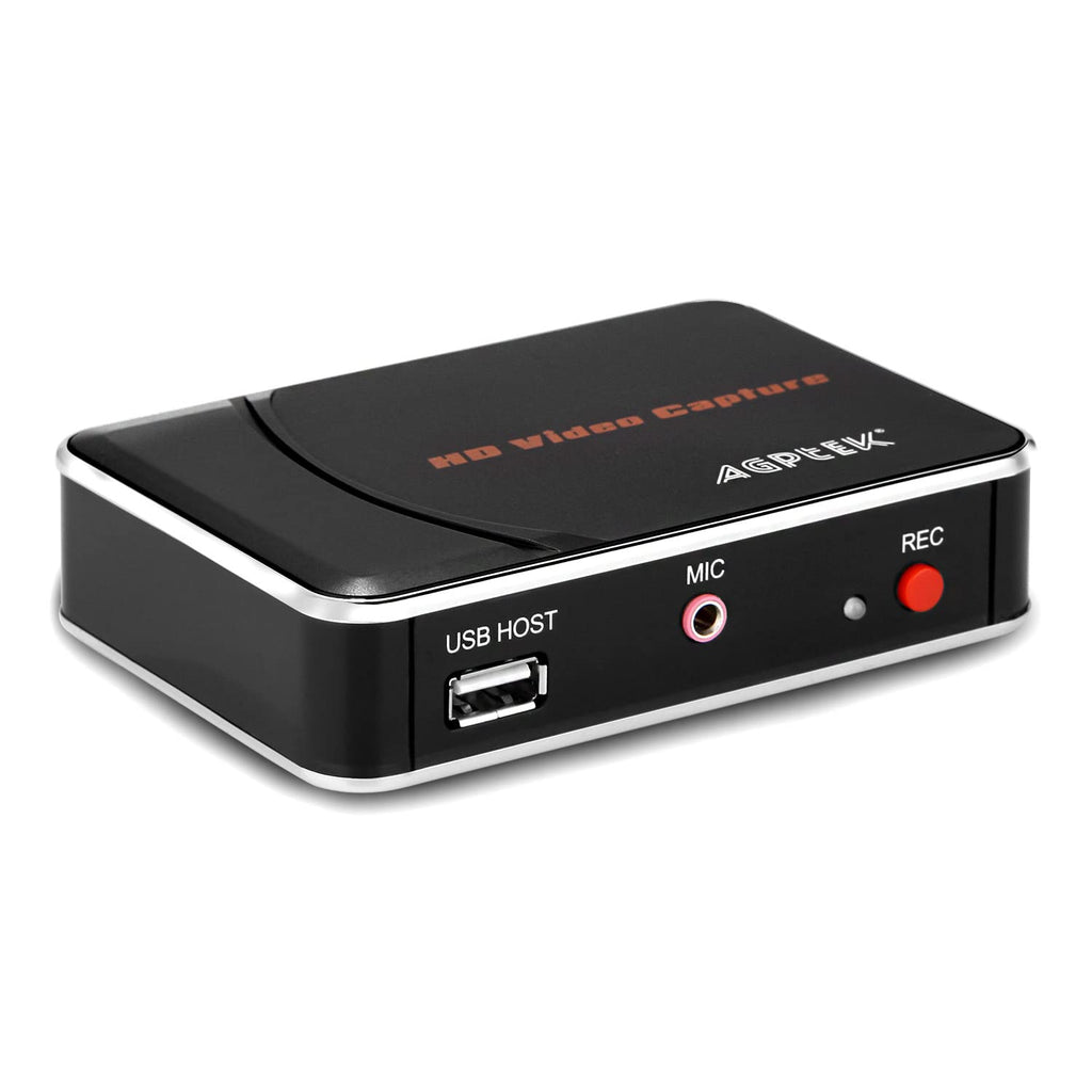  [AUSTRALIA] - 1080P HDMI Video Capture Card HD Game Recorder Compatible with Xbox One/360/ PS4/ Wii U/Nintendo Switch and Support Mic in for Commentary, No Need PC