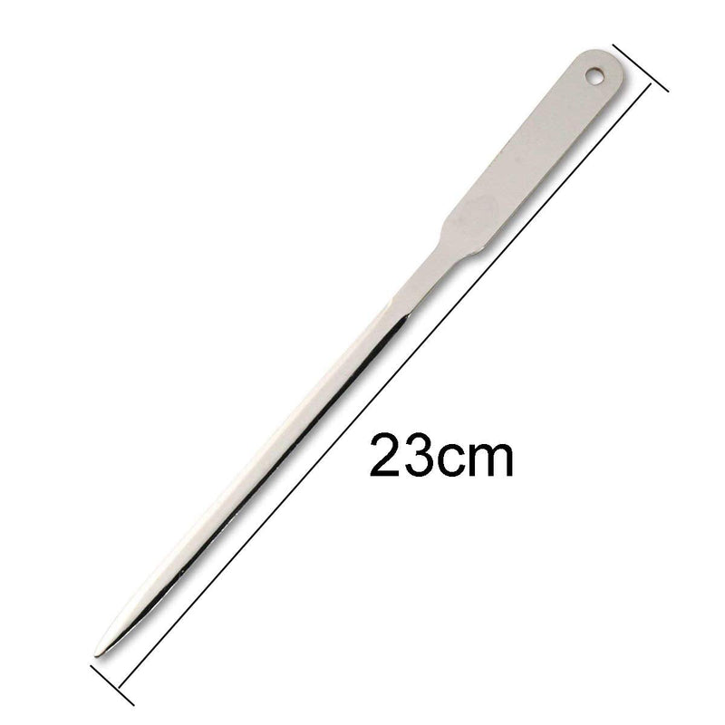  [AUSTRALIA] - 2 Pieces Stainless Steel Envelope Opener Letter Openers Lightweight Envelope Slitter Envelope Opening Slitter, Silver-Tone