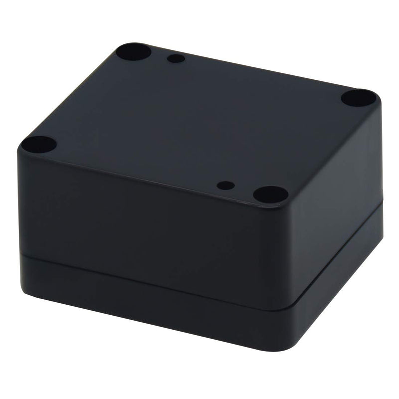  [AUSTRALIA] - Zulkit Waterproof Plastic Project Box ABS IP65 Electrical Junction Box Enclosure Black 2.48 x 2.28 x 1.38 inch (63 x 58 x 35mm) (Pack of 2) 2.48" x 2.28'' x 1.38''(Pack of 2)