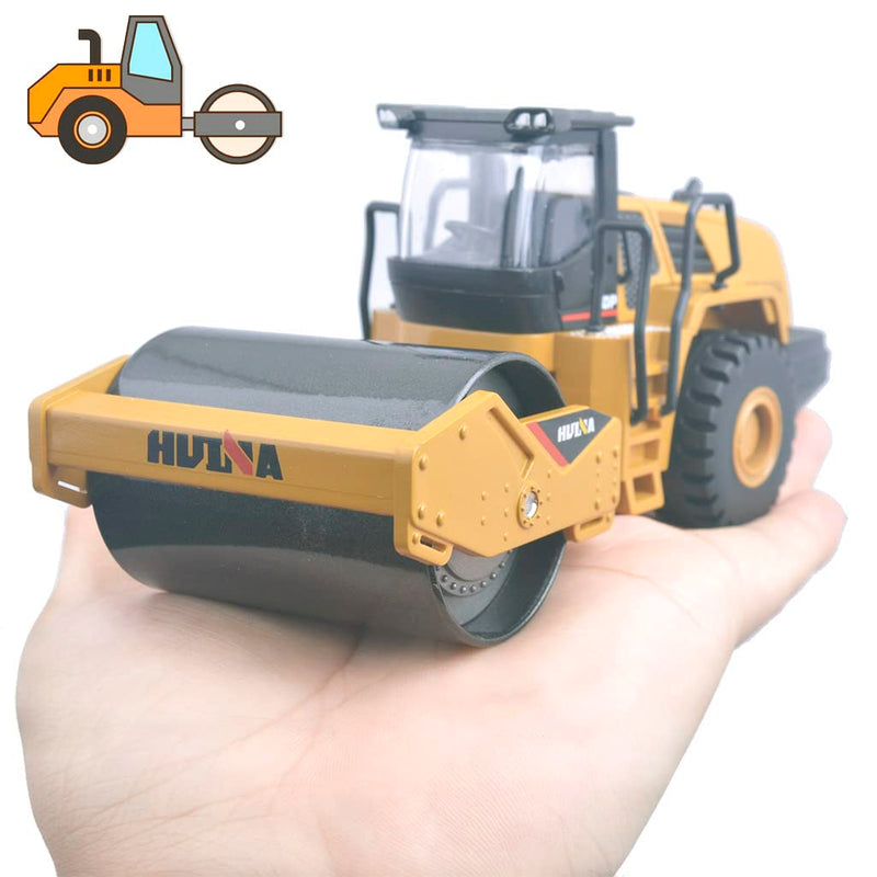  [AUSTRALIA] - Ailejia 1/50 Scale Diecast Articulated Dump Truck Alloy Models Road Roller Construction Vehicle s Model Engineering Car Toy boy Gift (Road Roller)